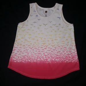 Used Tea Collection Girls Ombre Bird Print Tank